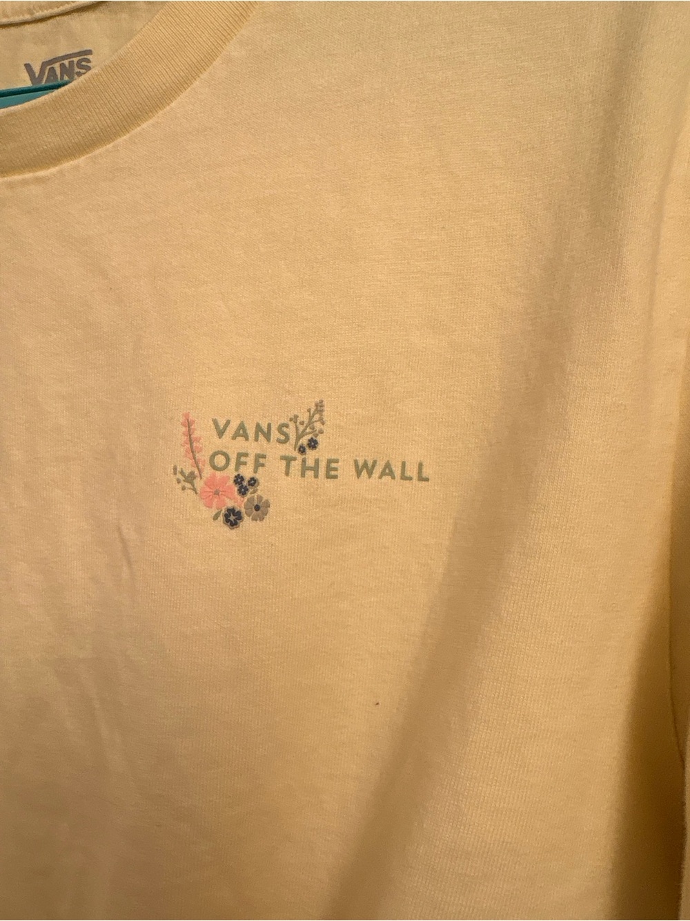 XL Vans Yellow Tie-Front Tee - Picture 3 of 5